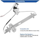 Rear Left Driver Side Power Window Regulator With Motor 748-512 Compatible