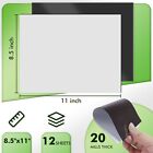 Strong Flexible Self-adhesive Magnetic Sheets 8 5 X 11 20 Mil 12pcs Stone City