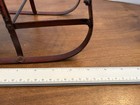 Vintage Christmas Large Iron Frame Wood Seat  Doll Toy Pull Sleigh 14    Long