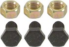 Black Oxide Finished Torque Converter Bolts   Lock Nuts For Gm Transmissions