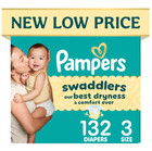 Pampers Swaddlers Diapers  Size 3  132 Count