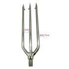 2pcs 35 Prong Stainless Steel Fishing Harpoon With Gig Gaff Hook Barb Single    