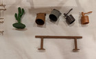 Marx Roy Rogers Double R Bar Ranch Tin Building W Accessories