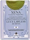 Xena Art   Images Lucy Lawless Autograph International Case Topper Auto  xa1