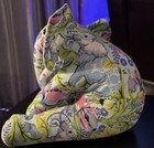 Handcrafted Elephant Constructed With Tulip Pink Fabric 
