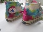 Vintage 1960 s Tie Dye Converse All Star Chuck Taylor Hippie Usa Made Peace Love