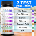 7-in-1 Accurate Pool Test Strips - 150 Hot Tub Spa Test Strips - Quick Pool
