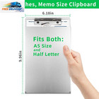 Aluminum Clipboard With Storage memo Size   Recycled Metal Form Holder Binder Fi