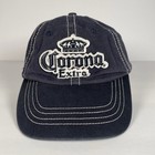 Corona Extra Mexican Beer Navy Blue Strapback Embroidered Baseball Cap Hat