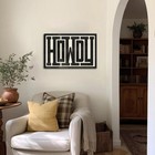 Framed Howdy Wall Art Modern Wall Decor Southern Home Decor Ranch Wall Decor    