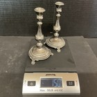 Rare Beautiful Antique Judaica Israel Silver Candlesticks 925 Sterling Ben Zion 