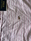 Polo Ralph Lauren Slim Fit Pink   White  Button Down  Dress Shirt Long Sleeves