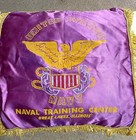 Vintage 1950 s Us Navy Family Souvenir Satin Pillowcase