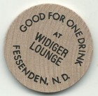 High Grade Wooden Nickel 1884-1984 100th Centennial Fessenden South Dakota-dec60
