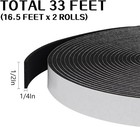 Foam Insulation Tape Self Adhesive  1 2in X 1 4in X 33ft Weather Stripping For D