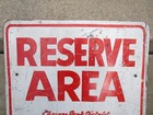 Chicago Park District Sign Reserve Area Retired Metal Original Free Shipping