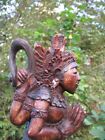 Hand Carved And Painted Balinese Vintage Or Antique Large Wood Vishnu 17 