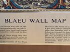 Blaeu Wall Map Gold Foil   Nova Totivs Terrarom Sive Novi Orbis Tabvla   Framed 