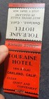 Old Matchbook Touraine Hotel Oakland Ca  Vintage Full Unstruck Ohio Match Co Exc