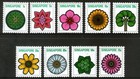 Singapore 1973 Fruit  Flowers And Plants Set Of 13 Muh