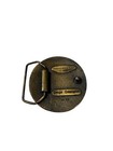 Vintage 1976 Indiana Metal Craft Dege Designs Unicorn Brass Belt Buckle D-17