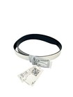 Renwoxing Reversible Black White Dress Belt Silver Buckle 49in New With Tags