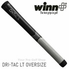 Winn Dri-tac Lt  less Taper  Black Gray Oversize Golf Grip 7ltdt-bkg