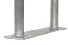 36  Aluminum Flat Plate Handrail W  Lateral Control Panel - Marine Boat Grab Bar