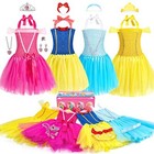 Bbuty Princess Dress Up Clothes Set For Toddler Girls  Pretend Play Costumes 