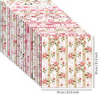 24 Sheets Scrapbook Paper Double-sided - Soft Vintage Floral Cardstock Paper
