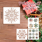 4pcs Large Christmas Snowflake Stencils 10  Reusable Winter Painting Templates D