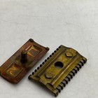 Vtg Gold Antique 1920 s Gillette  old Type  Safety Razor Head Comb Replacement