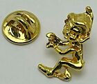 Vintage Christmas Pixie Elf Gnome Lapel Hat Pin Unmarked
