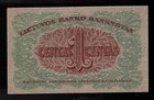 Lithuania 1 Centas 1922 Pic 7  Crisp Unc  very Rare 