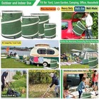 16 Gal 16x19  Collapsible Popup Trash Can Hard Shell Bottom Yard Bag