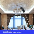 Adjustable Bendable Ceiling Mop microfiber Duster Washable For High Walls   Cars