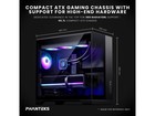 Phanteks Xt V5 Panoramic Glass Compact Atx Gaming Pc Case  4x 120 Argb Pwm Fans 