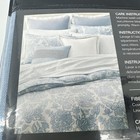  135 Lauren Ralph Lauren Joanna Linen Frame European Pillow Sham Blue aqua white