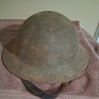 Ww1 Us M-1917 Brodie Helmet British Made  Original Chin Strap No Altercations
