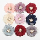 50pcs 6 5cm Lace Trim Fabric Flowers For Headbands Boutique Bride Scrapbook