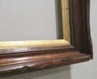 Antique Carved Walnut Eastlake Frame With Gold Liner 10  X 14  Opening 