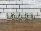 Set Of 8 Vintage Glass Christmas Holly Berry Drinking Glasses Tumblers 7 5 Oz