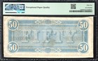 T-66 1864  50 Confederate Currency Pmg 55 Epq Civil War Note 7160-9
