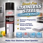 17oz Stainless Steel Cleaner Polish Spray Streak Free Shine Kitchen Appliance Ca