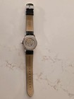 Akribos Xxiv Men s Skeleton Automatic Analog Watch Silver Case Black Leather