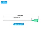 10 Pcs 18g 4 Inch Blunt Tip Dispensing Needles For Adhesive Glue Green