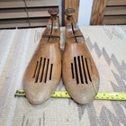 Vintage Florsheim Wooden Tree Shoe Mold Stretcher Form Insert  Hinged See Photos