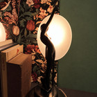  moon Ladies  Sarsaparilla Deco Design 1985 Vintage Structural Art Lamp Pair