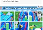 7-in-1 Inflatable Water Slide For Kids Aged 3-10 With 520w Etl-certified Blower