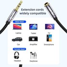 20ft 3 5mm Aux Audio Extension Cable Male Female Stereo Trs Headphone Cable